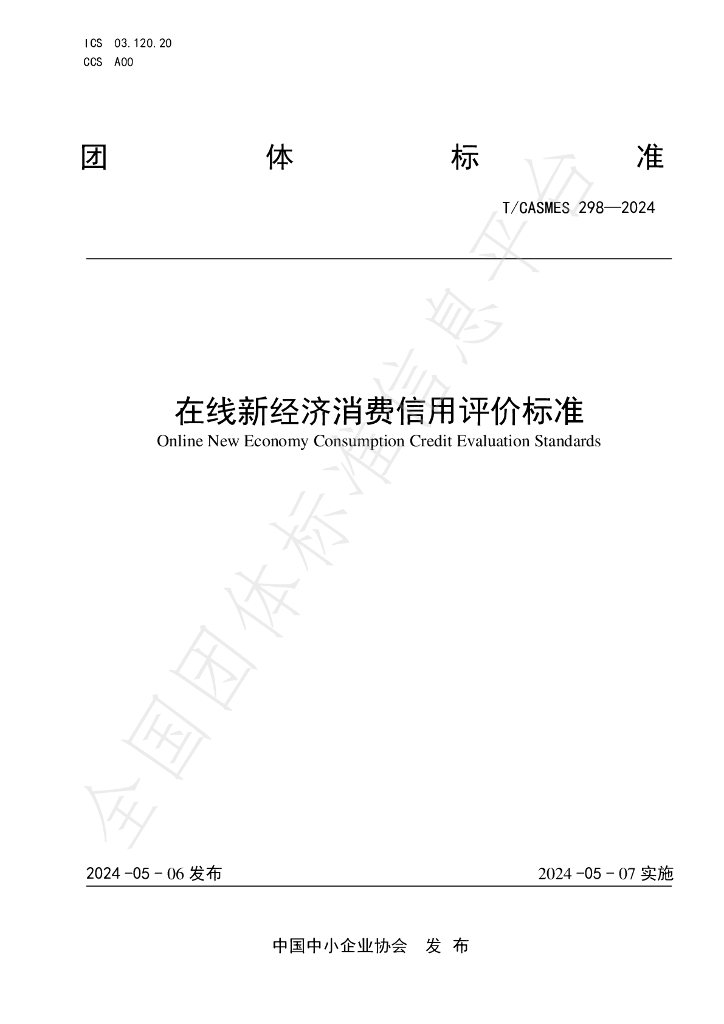 T/CASMES 298-2024 标准预览