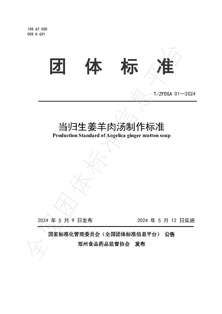 T/ZFDSA 01-2024 标准预览
