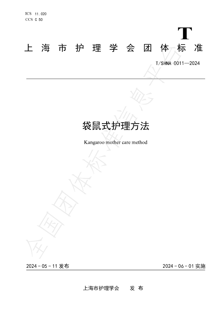 T/SHNA 0011-2024 标准预览