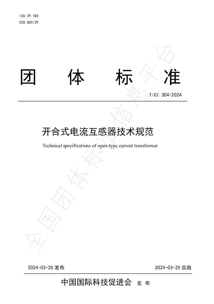 T/CI 304-2024 标准预览