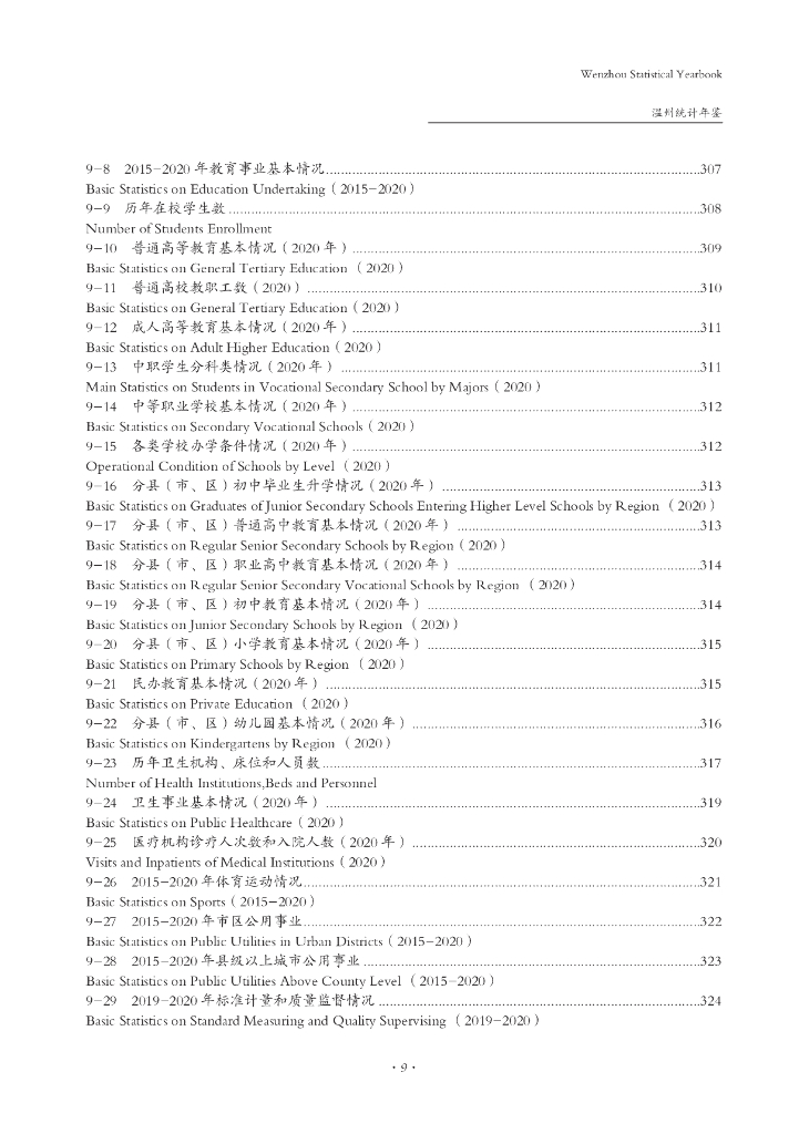 温州统计年鉴2020_第9页