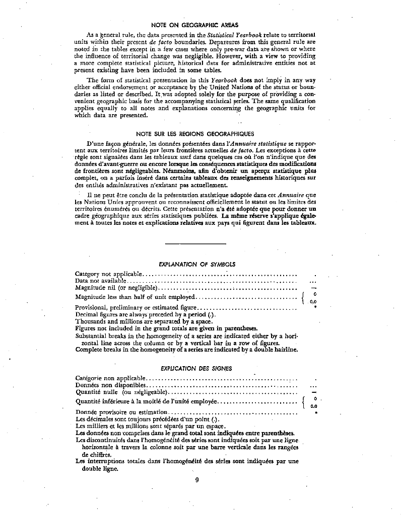 联合国统计年鉴1955（第7期）（英文版）_第10页