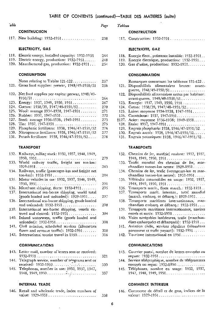 联合国统计年鉴1952（第4期）（英文版）_第6页
