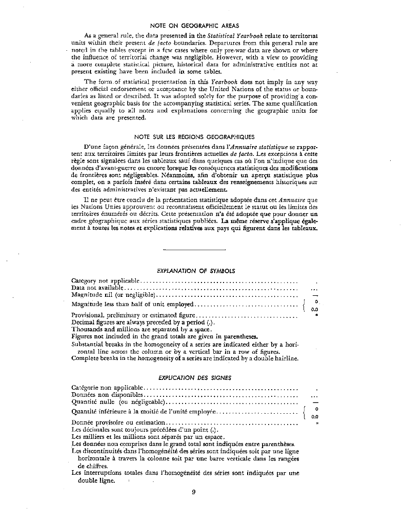 联合国统计年鉴1954（第6期）（英文版）_第10页