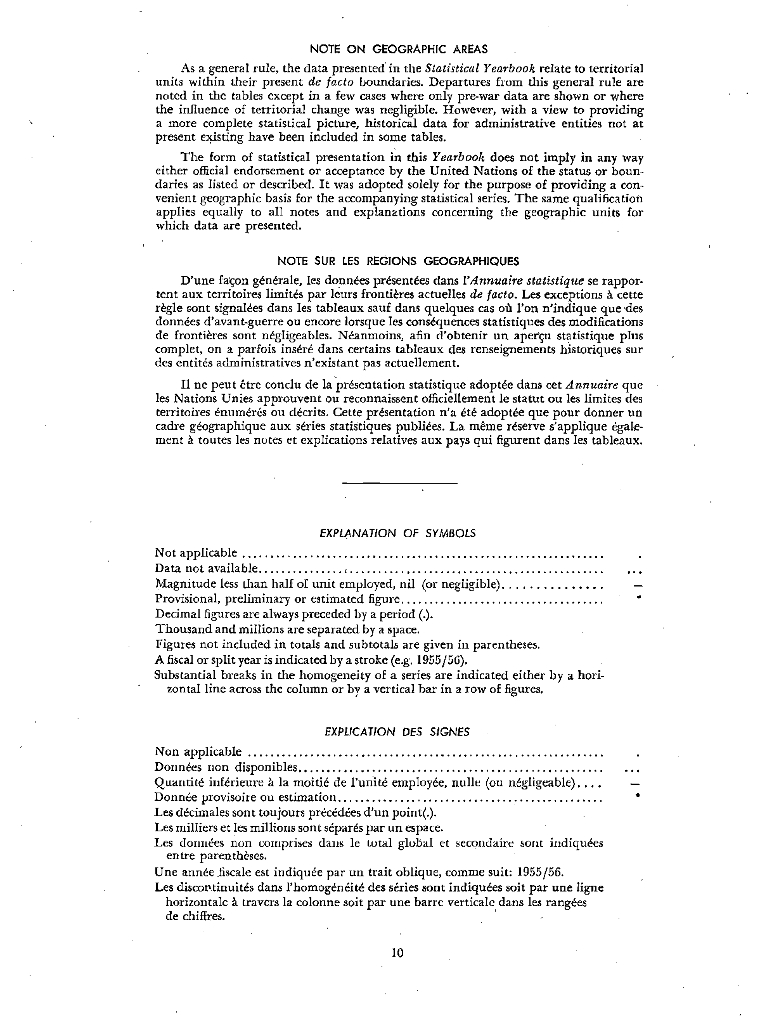 联合国统计年鉴1961（第13期）（英文版）_第10页