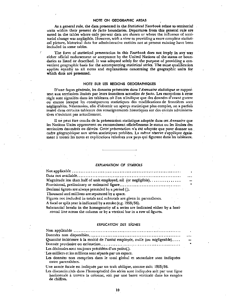 联合国统计年鉴1963（第15期）（英文版）_第10页