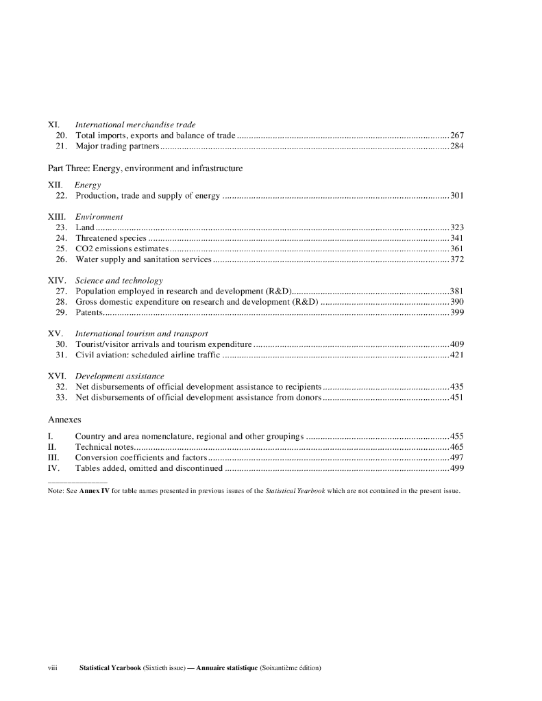 联合国统计年鉴2017（第60期）（英文版）_第8页