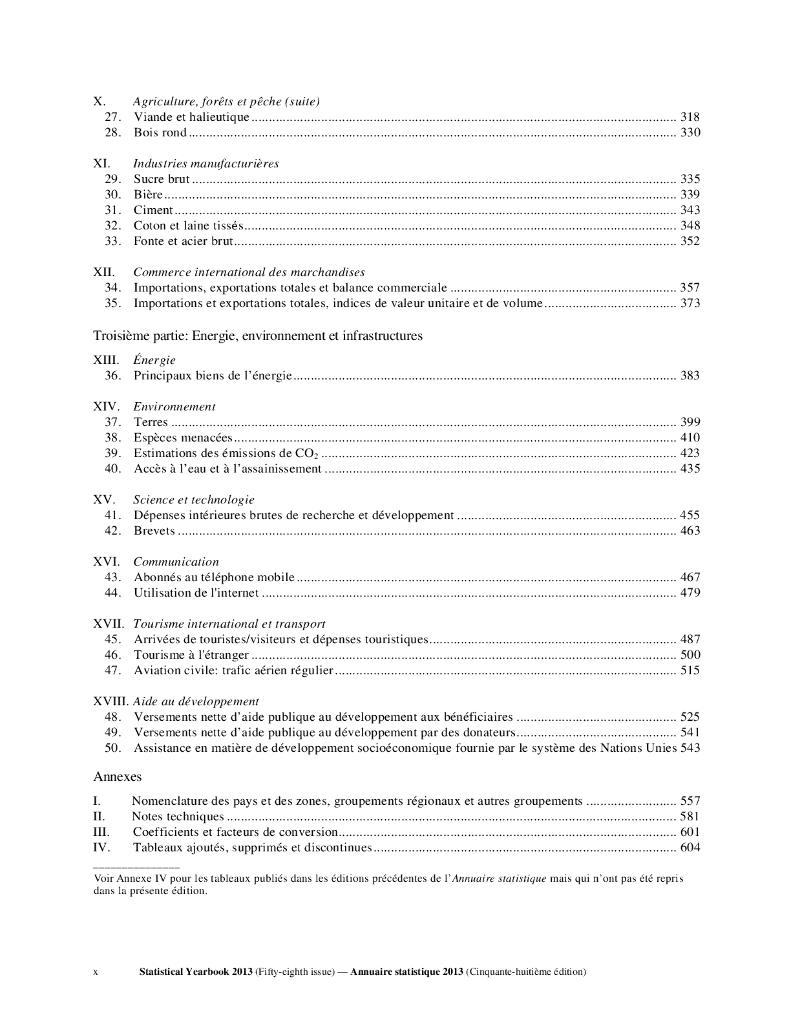 联合国统计年鉴2013（第58期）（英文版）_第10页