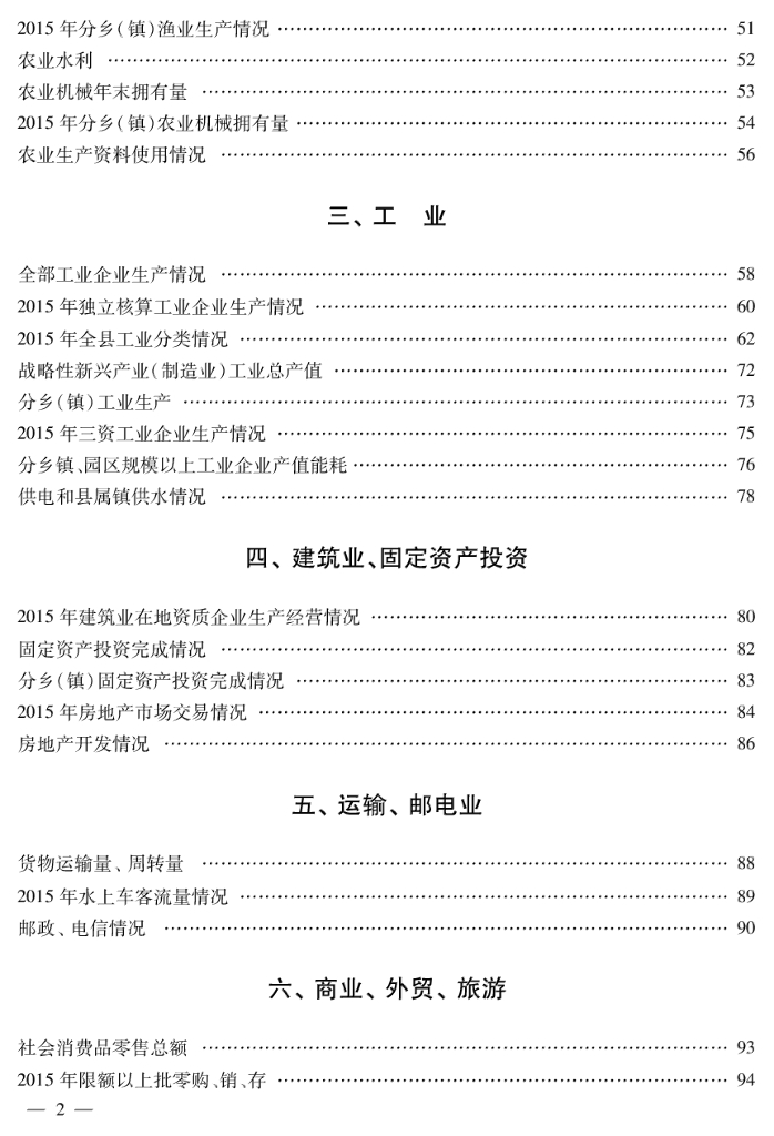 崇明统计年鉴（2016年）_第6页