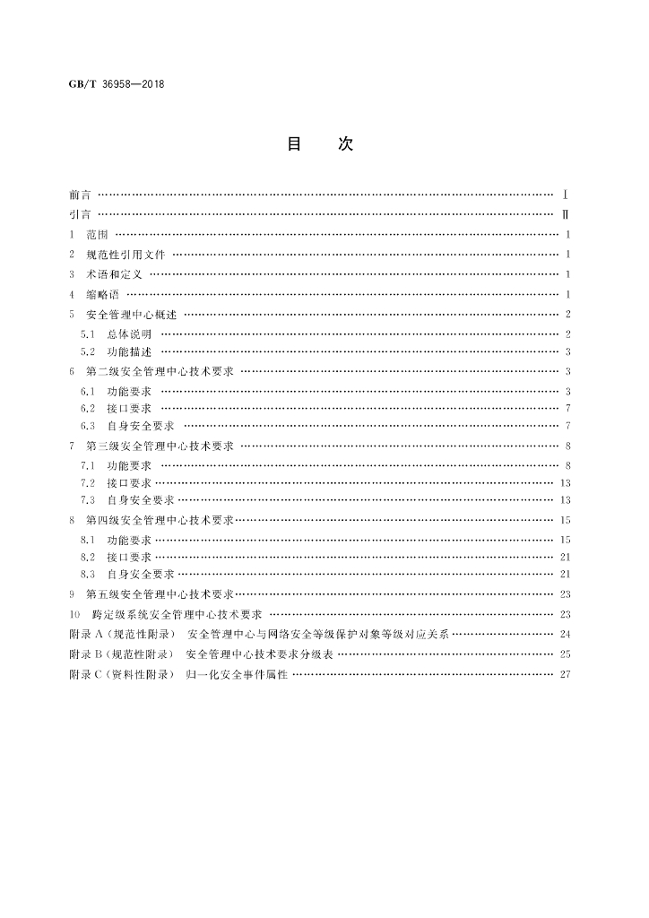 GB/T 36958-2018 标准预览