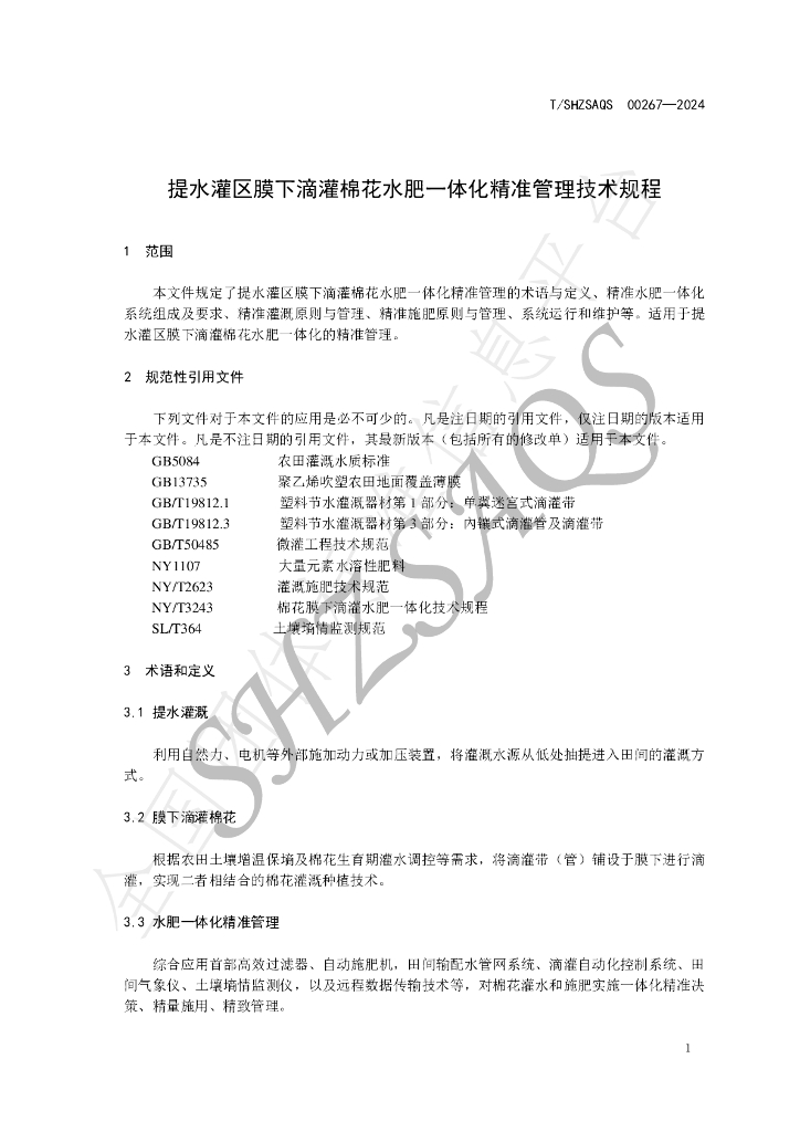 T/SHZSAQS 00267-2024 标准预览