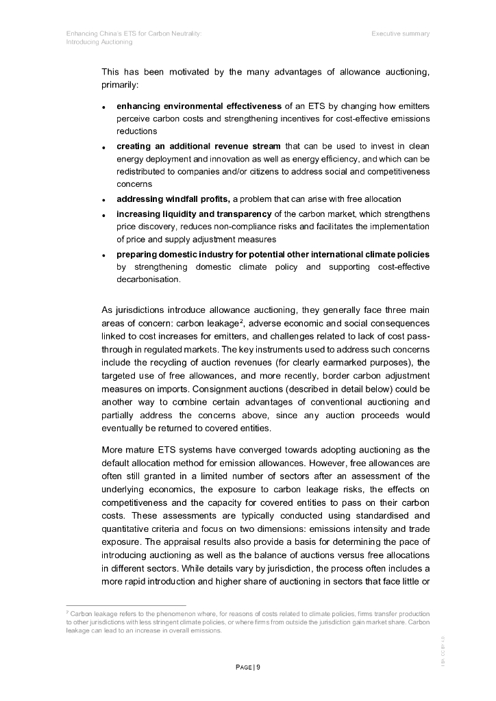 国际能源署IEA：2024加强中国碳市场助力实现碳中和报告：引入配额拍卖（英文版）_第9页