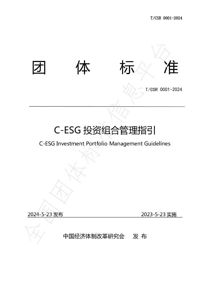 T/CSR 0001-2024 标准预览