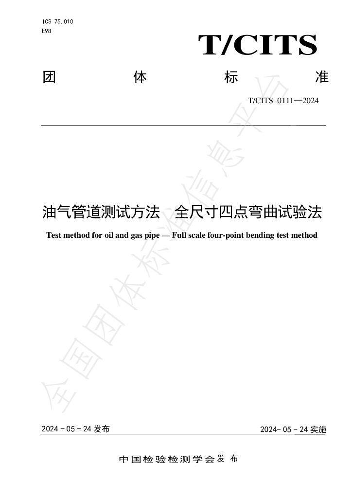 T/CITS 0111-2024 标准预览