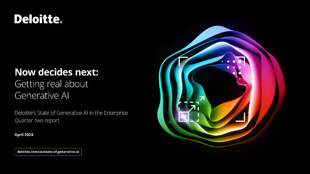 德勤：2024年Q2企业生成式<em>人工智能</em>报告（英文版） 海报