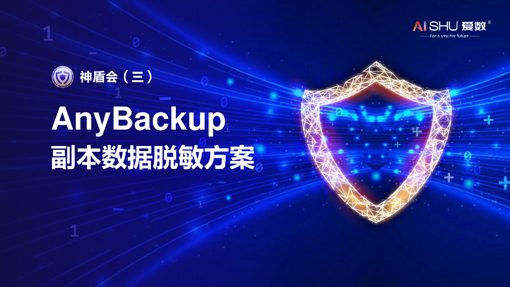 爱数：anybackup副本数据脱敏方案