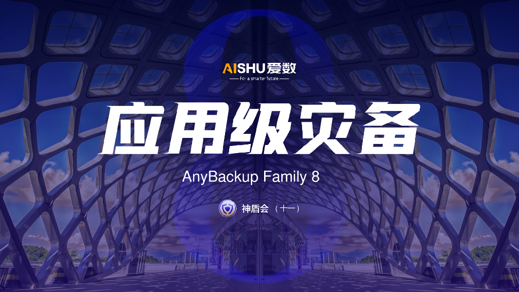 爱数：应用级灾备背景与挑战