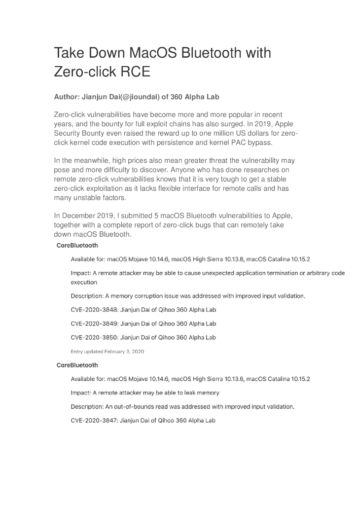 零点击RCE关闭MacOS蓝牙（英文版）