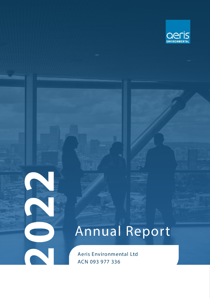 Aeris Environmental（AEI）2022财年年度报告（英文版）