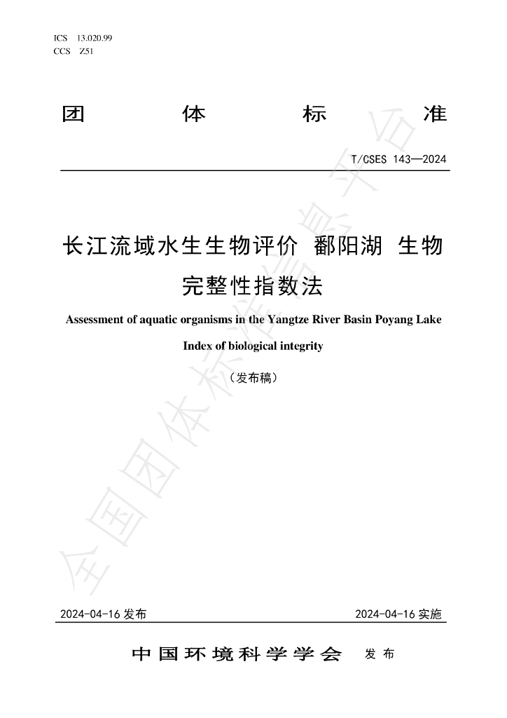 T/CSES 143-2024 标准预览