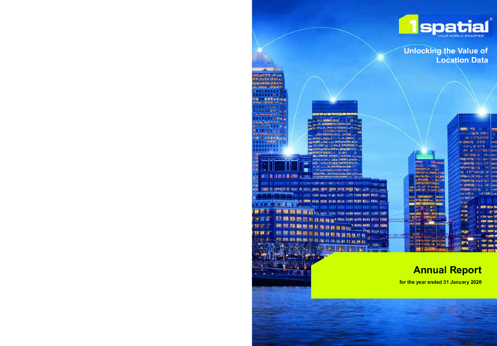 1Spatial PLC（SPA）2020财年年度报告（英文版）