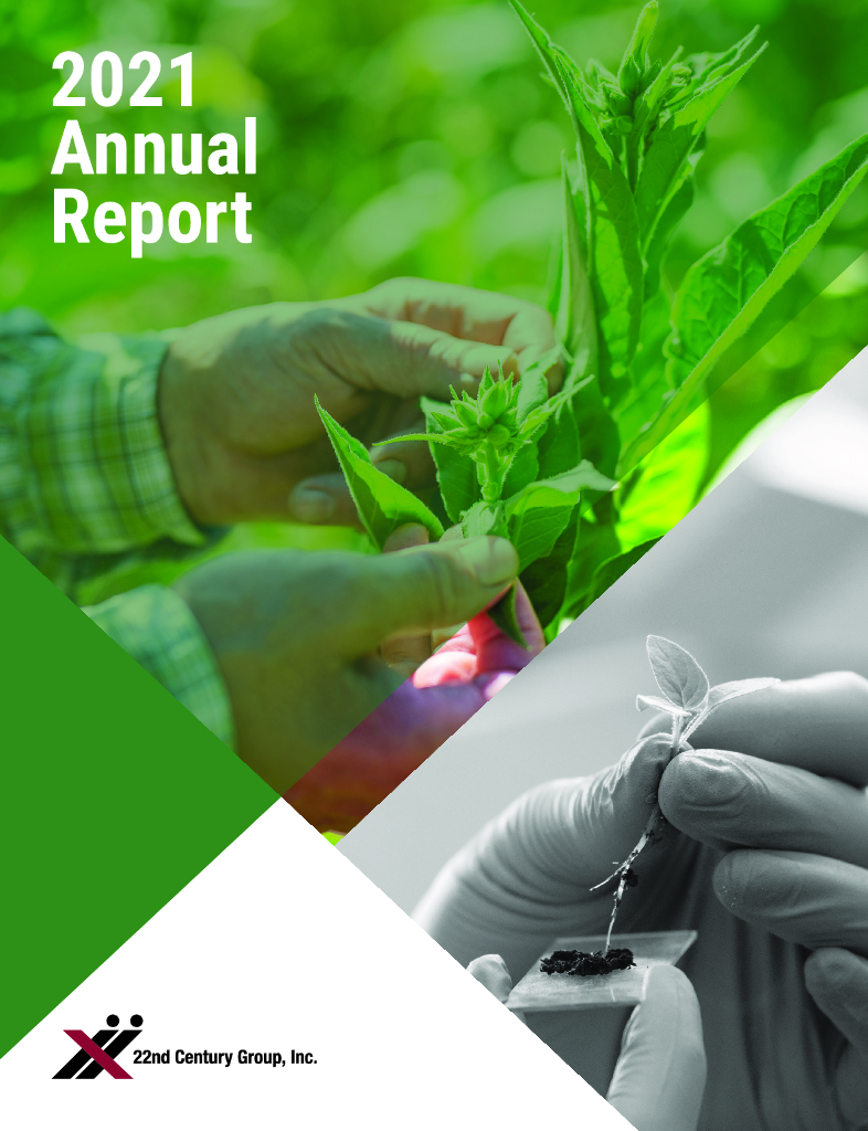 22nd Century Group（XXII）2021财年年度报告（英文版）