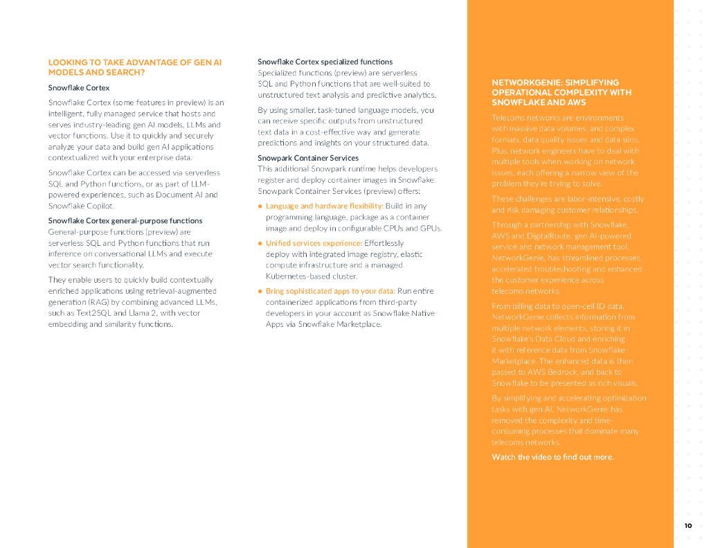 Snowflake：2024电信的未来：人工智能如何改变游戏规则报告（英文版）_第10页