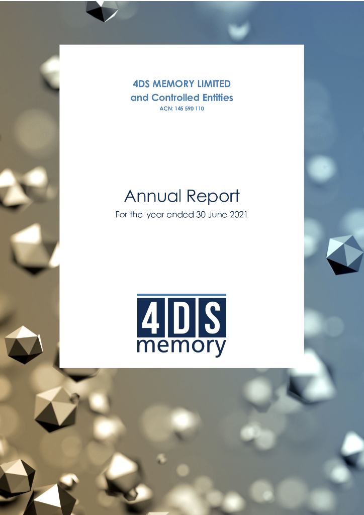 4DS Memory（4DS）2021财年年度报告（英文版）