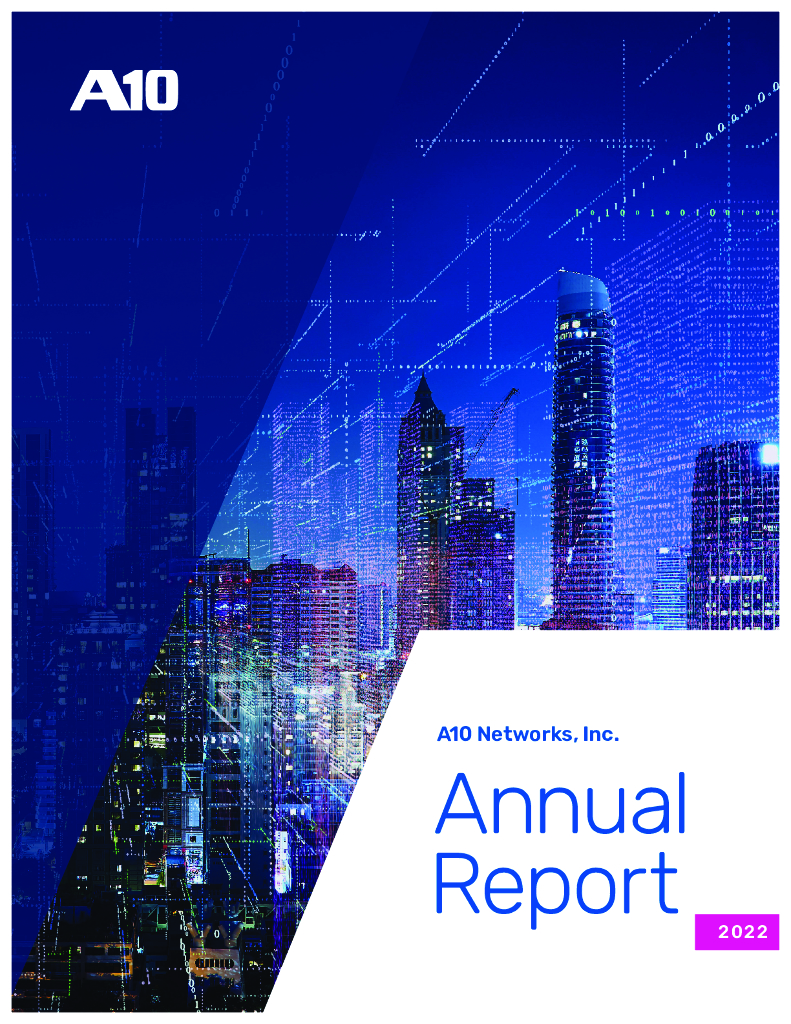 A10 Networks Inc（ATEN）2022财年年度报告（英文版）