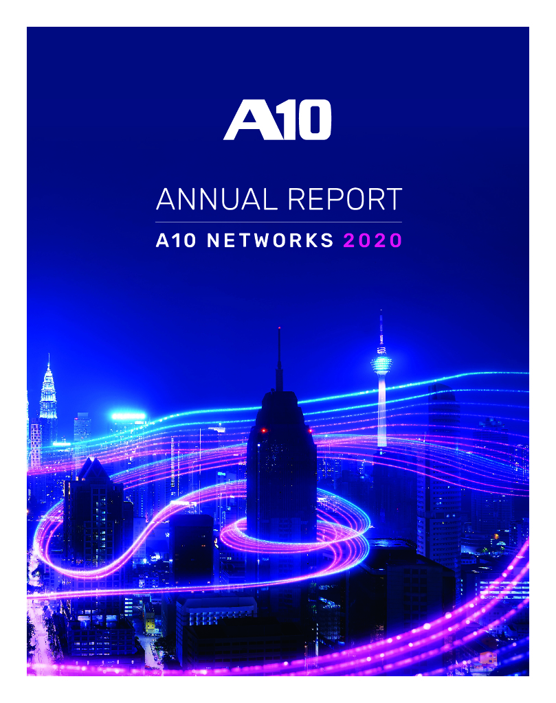 A10 Networks Inc（ATEN）2020财年年度报告（英文版）