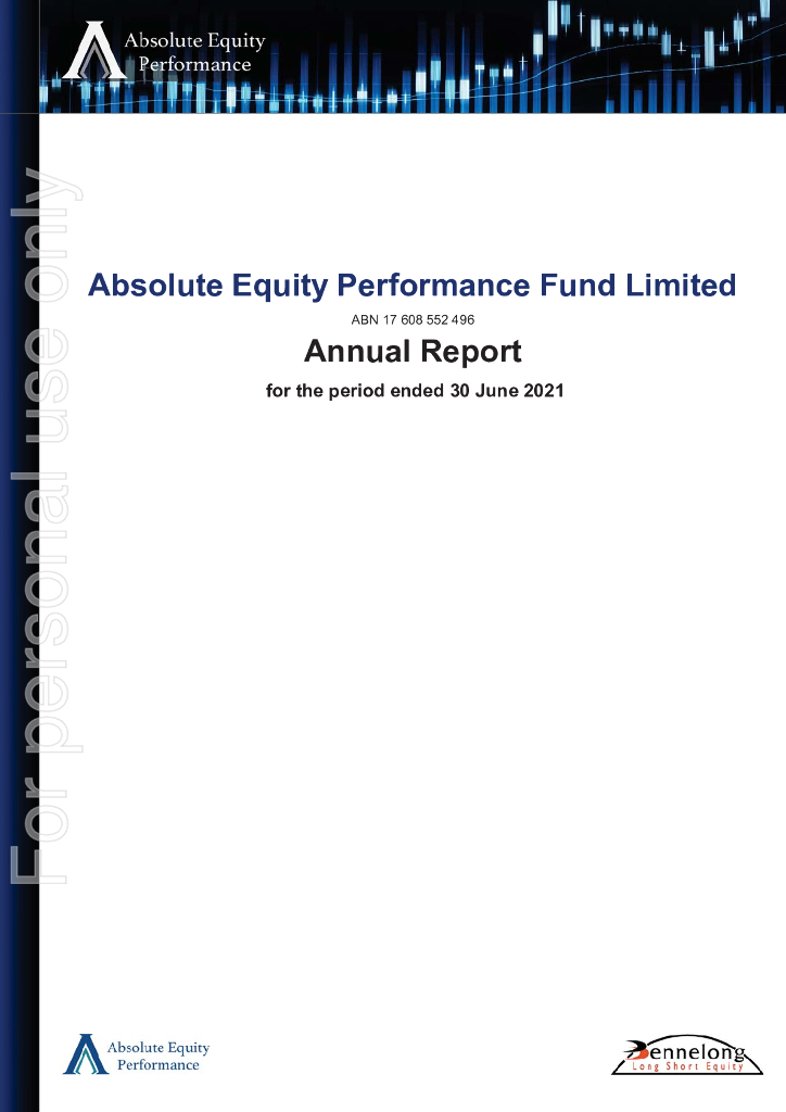 Absolute Equity Performance Fund（AEG）2021财年年度报告（英文版）