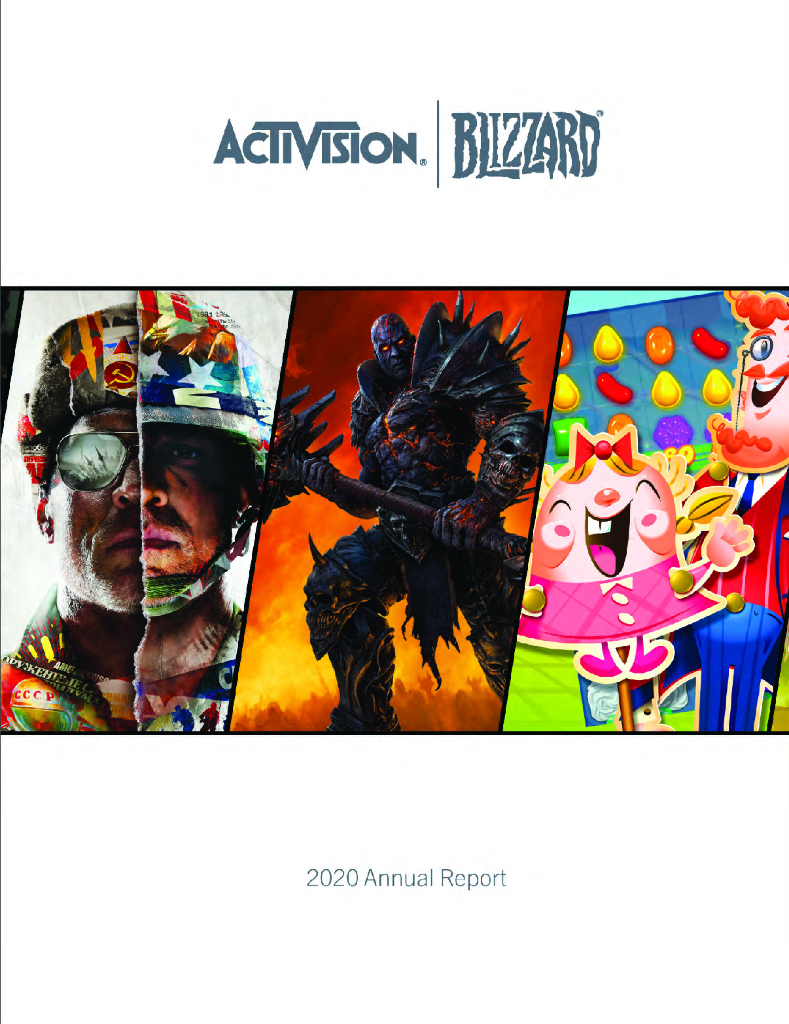 Activision Blizzard Inc.（ATVI）2020财年年度报告（英文版）