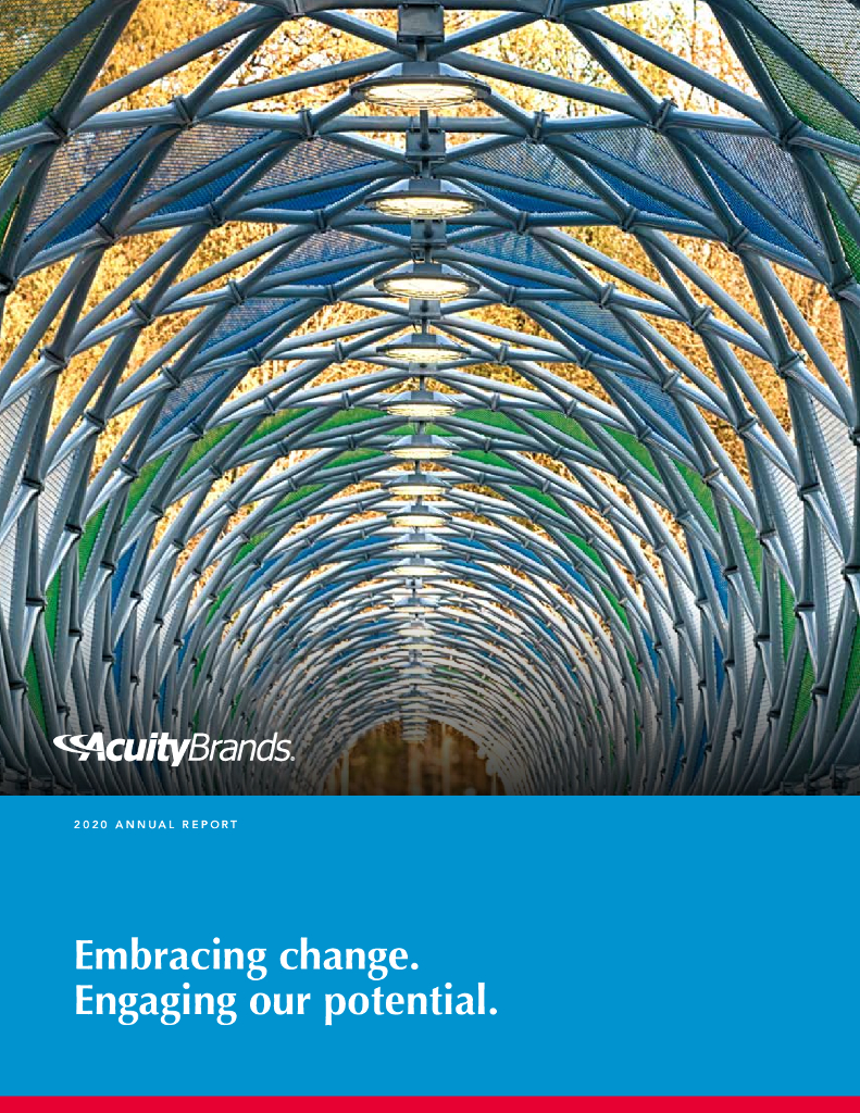 Acuity Brands, Inc.（AYI）2020财年年度报告（英文版）