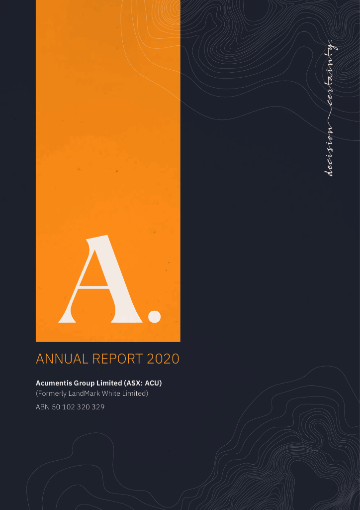 Acumentis（ACU）2020财年年度报告（英文版）