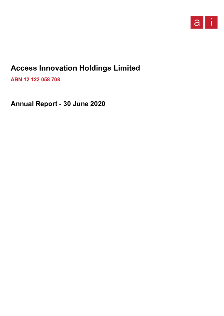 Ai-Media Technologies Limited（AIM）2020财年年度报告（英文版）
