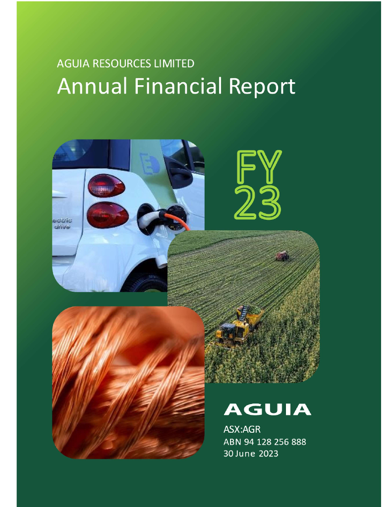 Aguia Resources（AGR）2023财年年度报告（英文版）