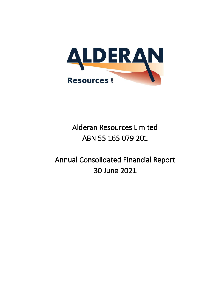 Alderan Resources Limited（AL8）2021财年年度报告（英文版）
