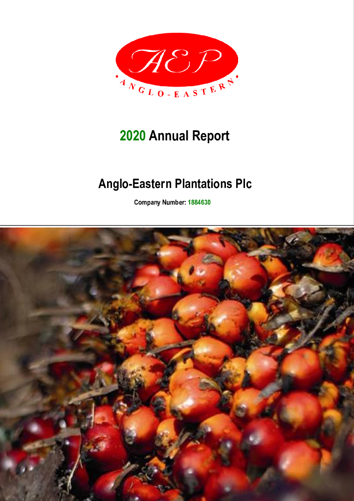 Anglo-Eastern Plantations Plc（AEP）2020财年年度报告（英文版）