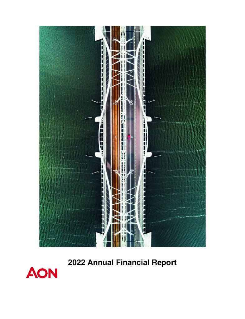 Aon Corporation（AON）2022财年年度报告（英文版）