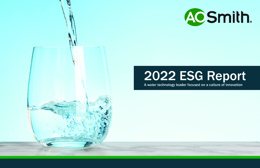 AO Smith Corporation（AOS）2022年ESG报告（英文版）