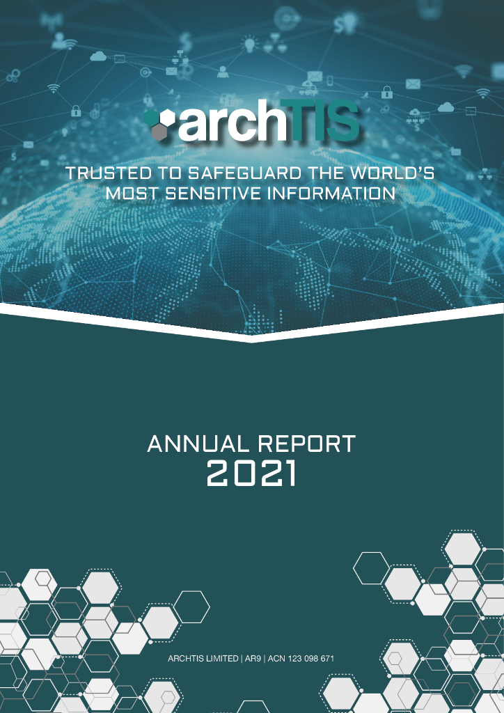 archTIS（<em>AR</em>9）2021财年年度报告（英文版） 海报