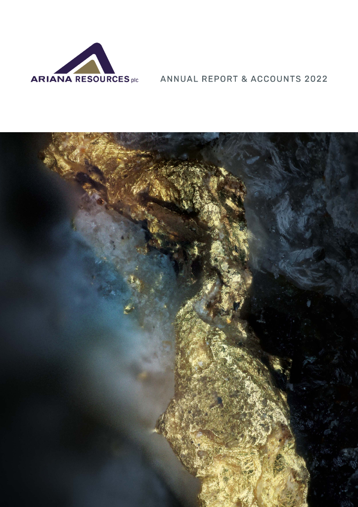 Ariana Resources Plc（AAU）2022财年年度报告（英文版）