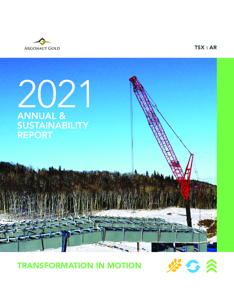 Argonaut Gold Inc.（<em>AR</em>）2021年社会责任报告（英文版） 海报