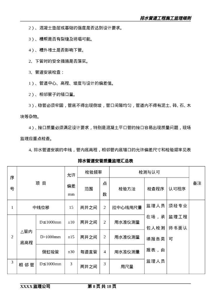 工业园排水管道工程监理实施细则_第8页