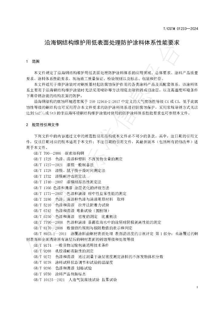 T/CSTM 01233-2024 标准预览