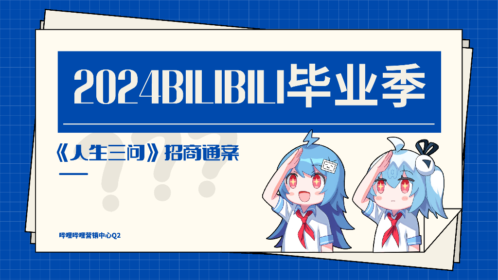 2024年bilibili毕业季《人生三问》招商通案