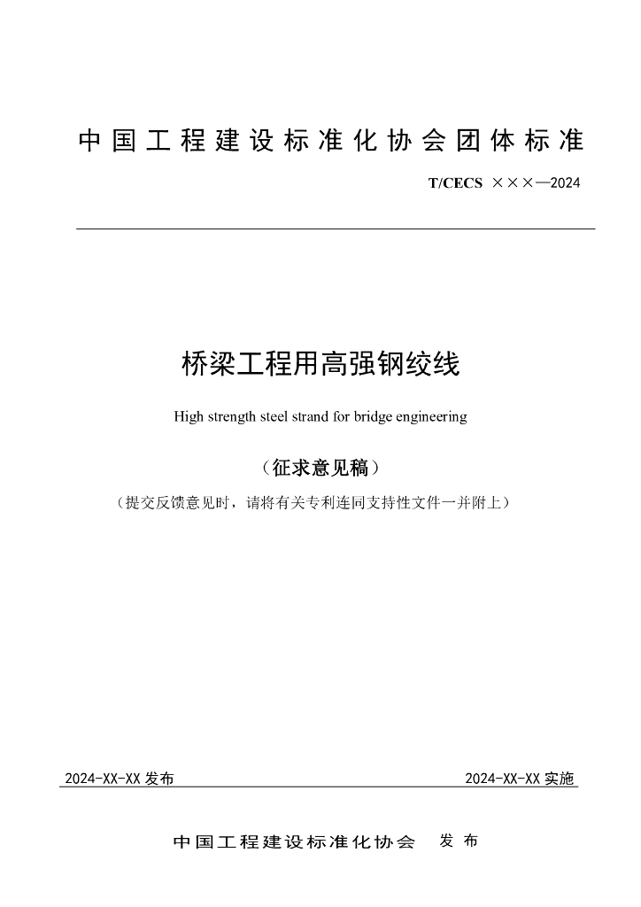 T/CECS XXX-2024 标准预览