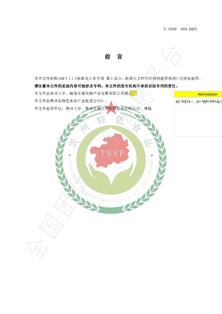 T/TSSP 039-2023 标准预览
