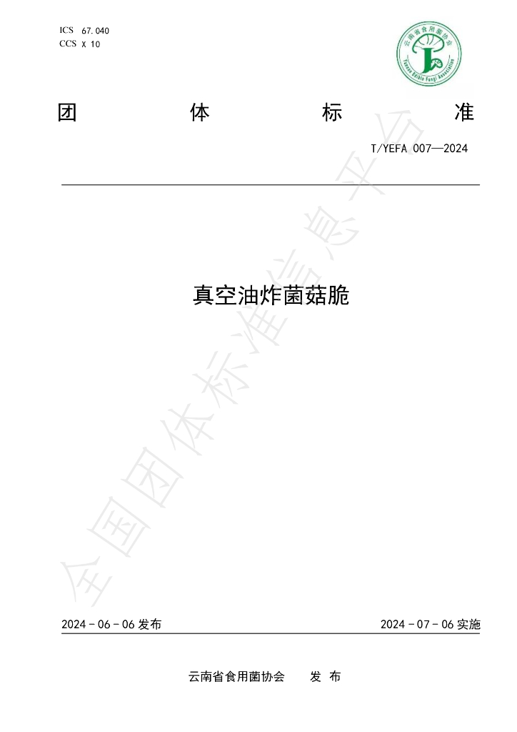 T/YEFA 007-2024 标准预览