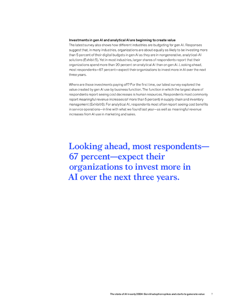 麦肯锡：2024年初人工智能的状况报告：一代人工智能的采用率飙升并开始产生价值（英文版）_第8页